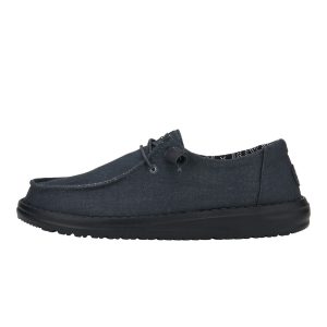 Wendy Stretch Canvas Wide – Black/Black