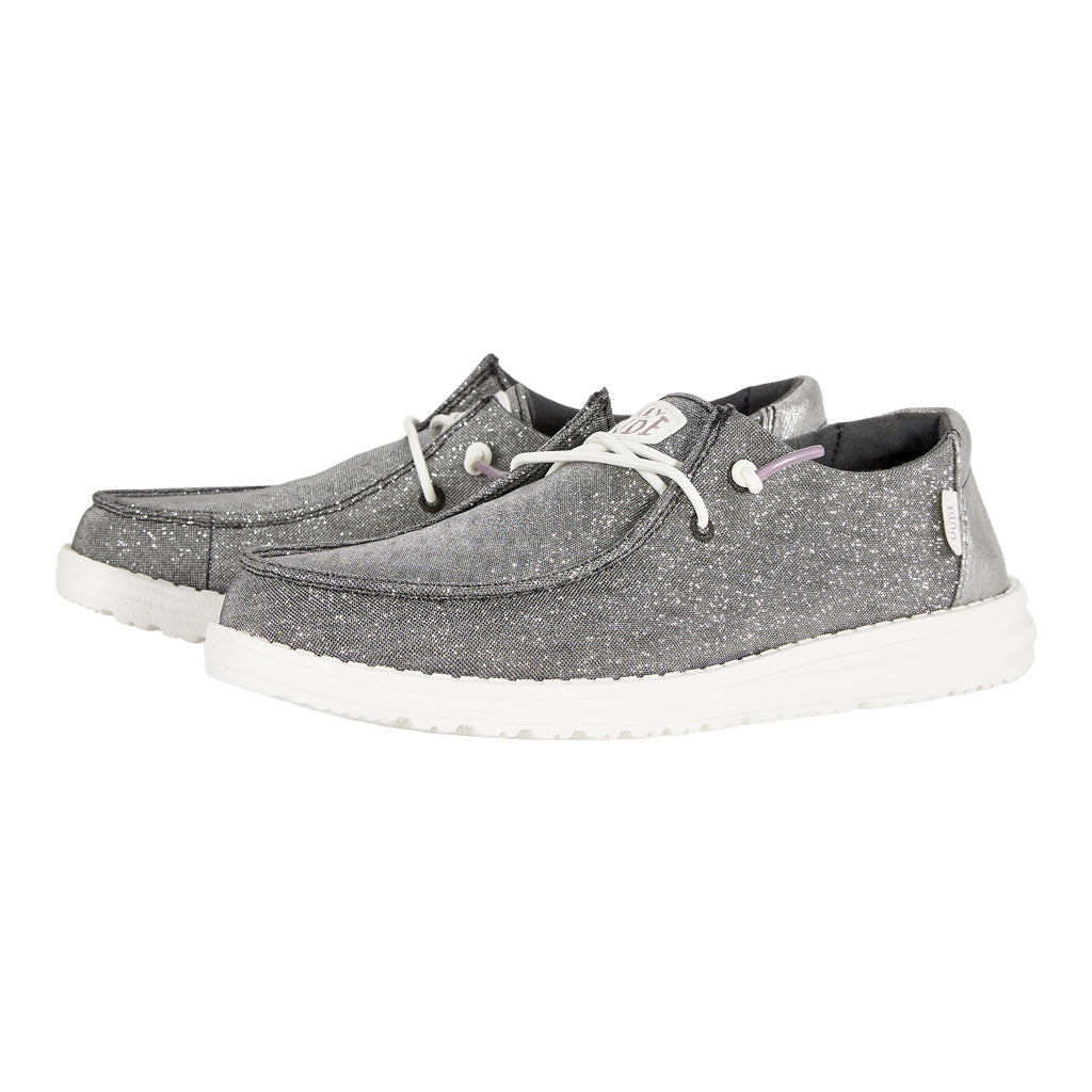 Wendy Metallic Sparkle Wide – Charcoal - Image 2