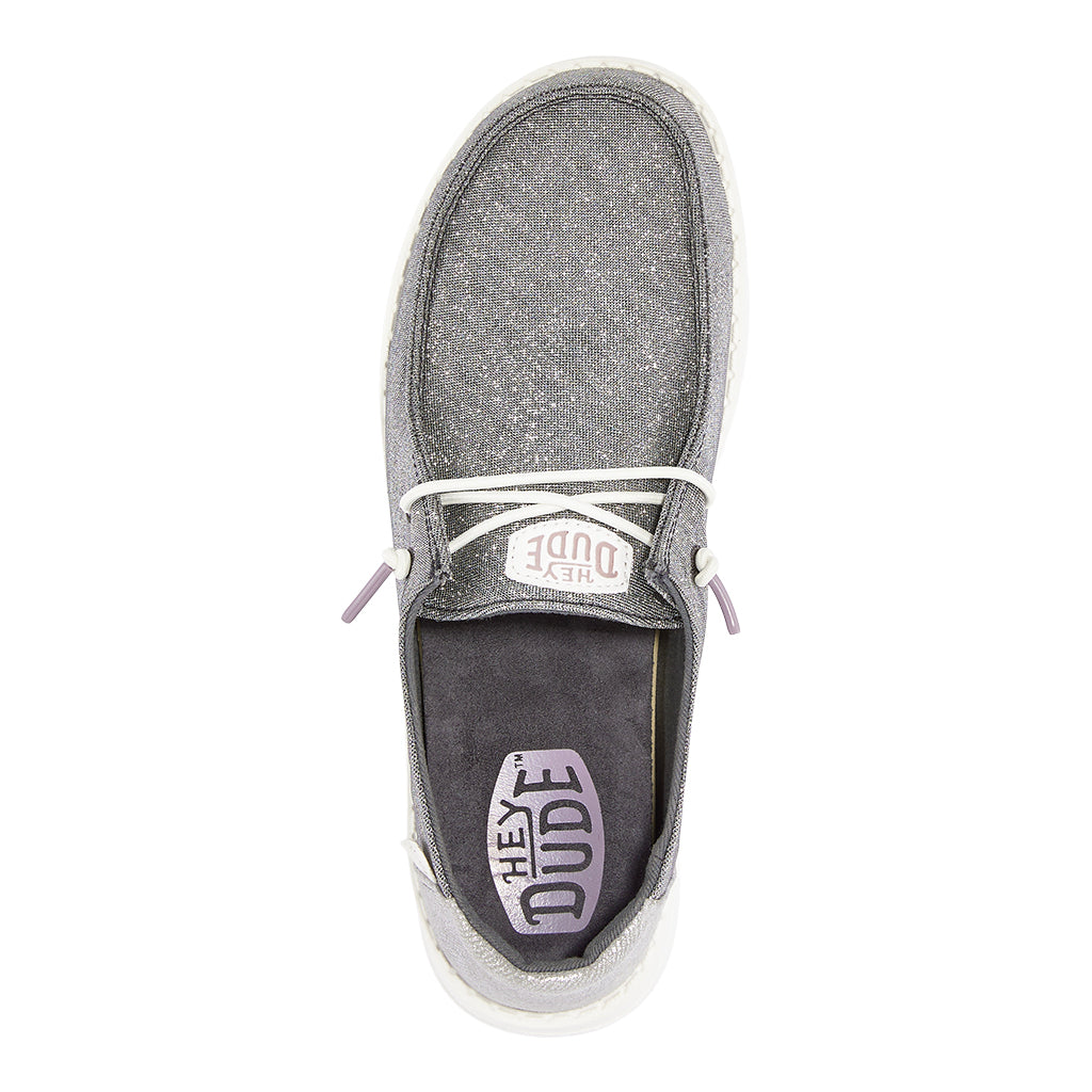 Wendy Metallic Sparkle Wide – Charcoal - Image 6
