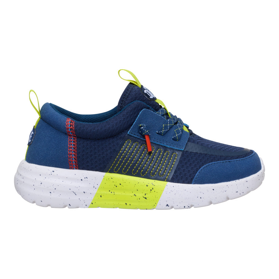 Sirocco Play Youth Sport Stripe – Navy/Lime - Image 8