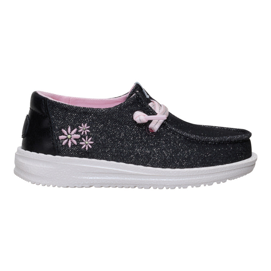 Wendy Toddler Shimmer Flower – Charcoal - Image 8