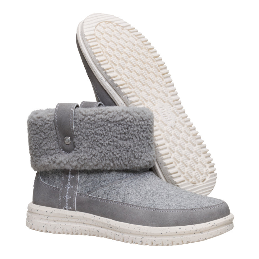 Camden Cuff Wool Cozy – Grey - Image 3