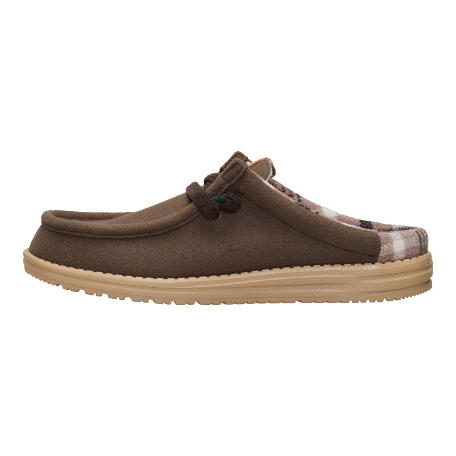 Wally Slip Cozy Plaid – Major Brown/Multi
