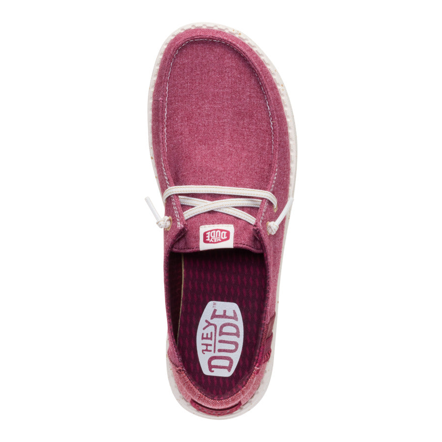 Wendy Break Brushed Linen – Burgundy - Image 6